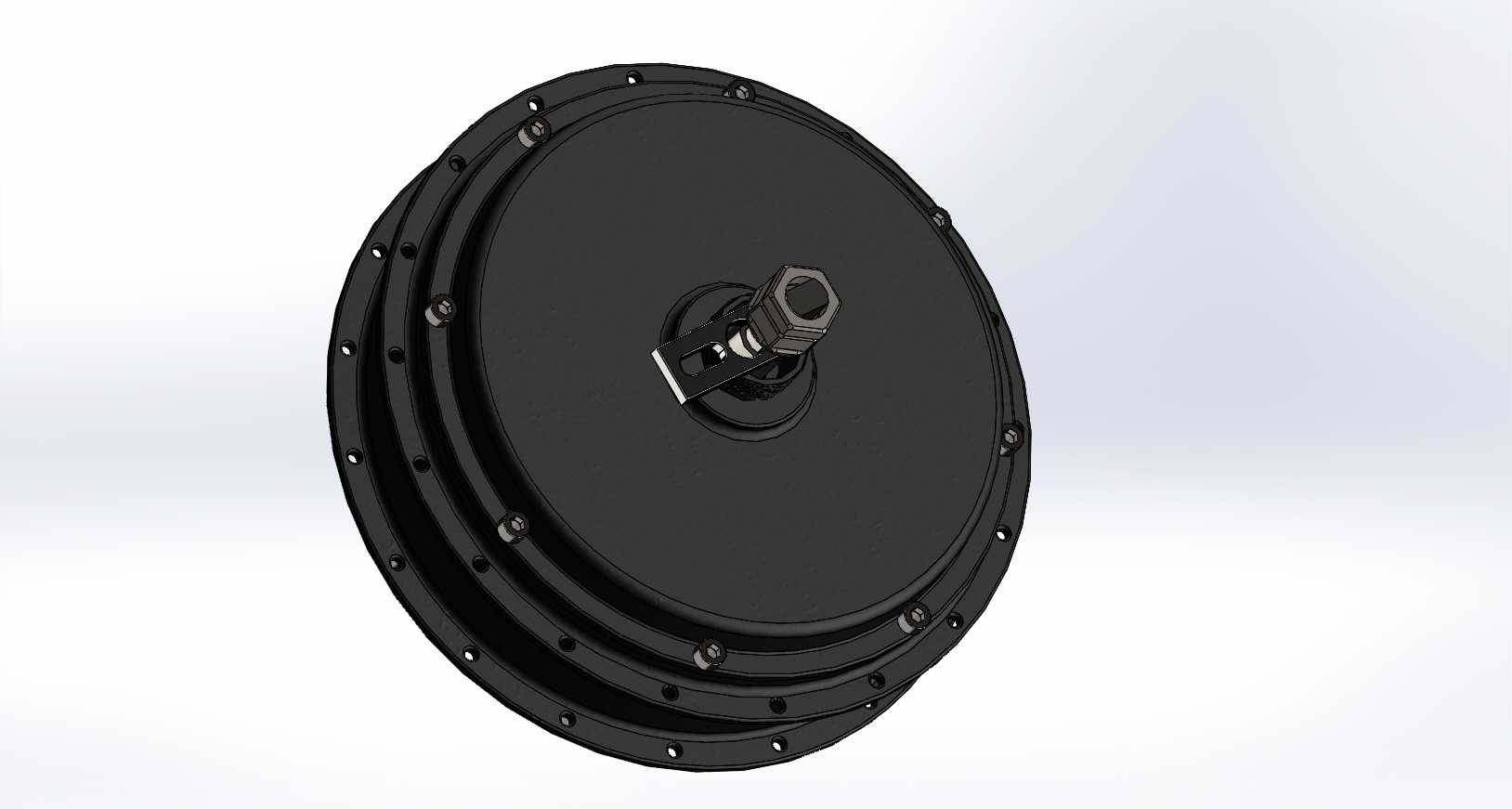 QS205轮毂电机的实际尺寸